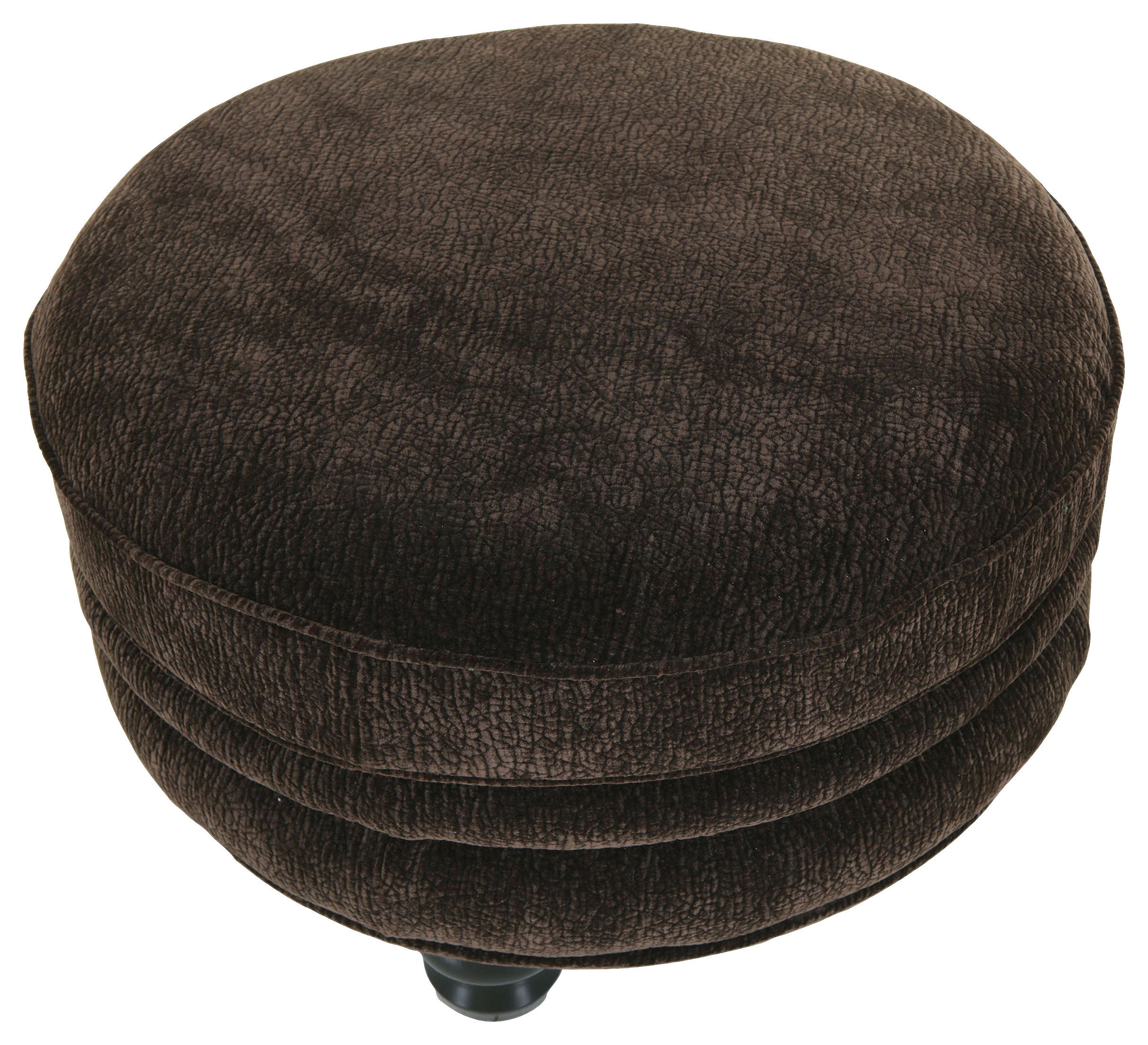 TABOURET in Textil Dunkelbraun  - Dunkelbraun/Schwarz, Romantik / Landhaus, Holz/Textil (74/50/74cm) - Landscape