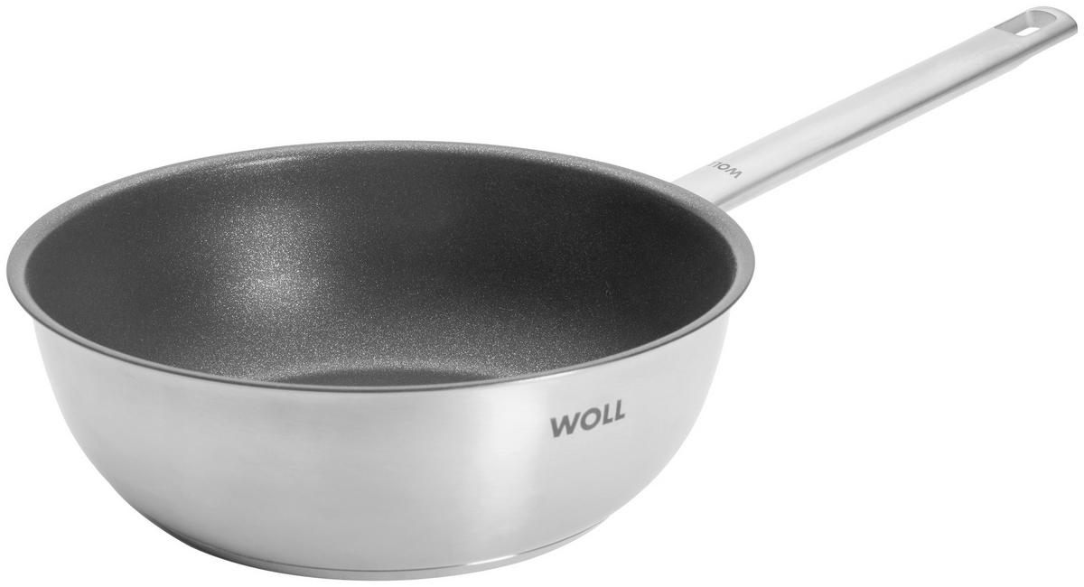 SAUTEUSE STEEL 4 L  - Grau, Basics, Glas/Metall (24cm) - WOLL