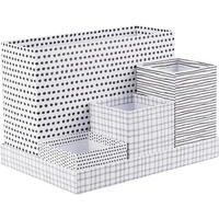 SCHREIBWARENBOX - Weiß, Basics, Papier (25/8,5/17,5cm)