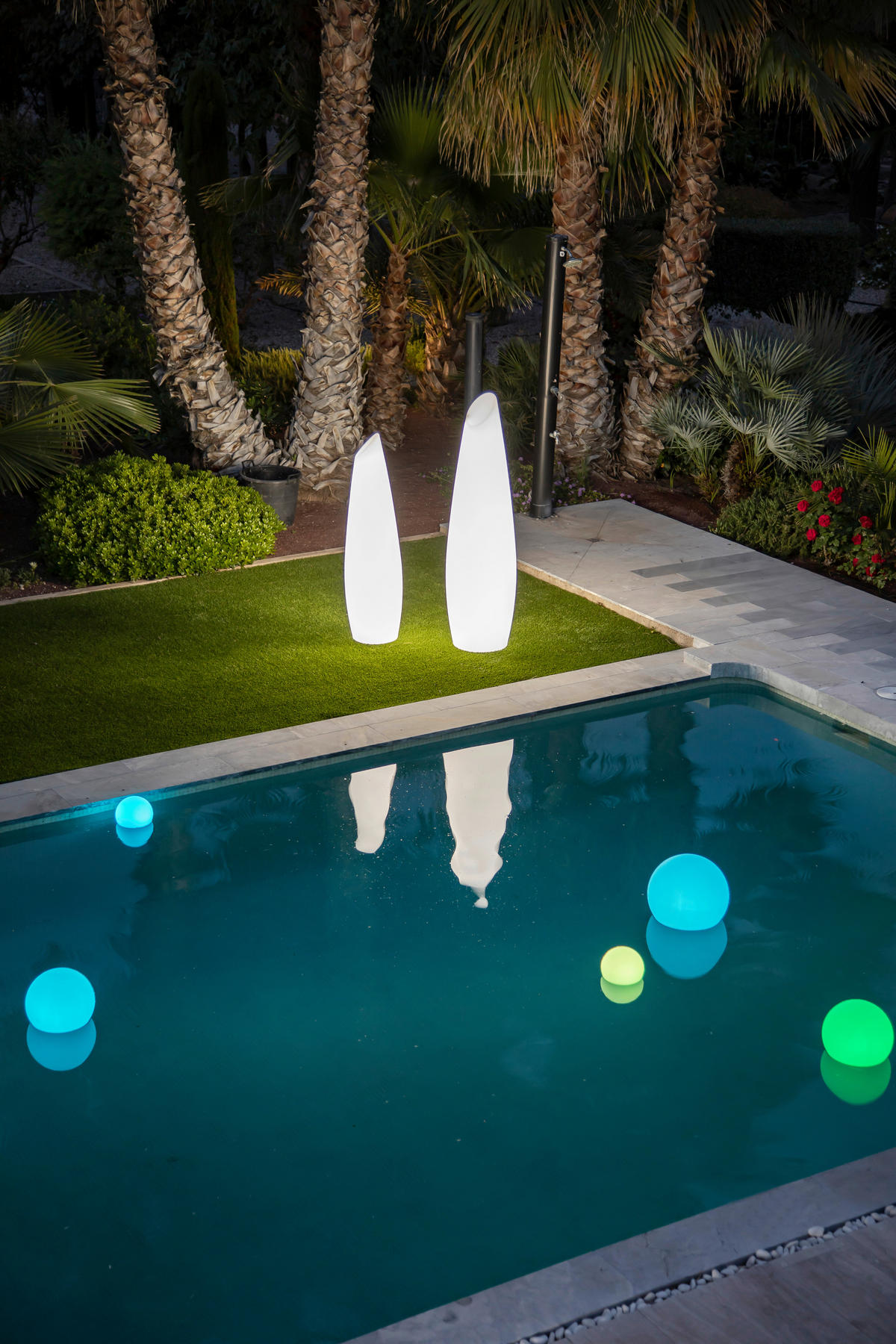 LED-STEHLEUCHTE Fredo 46.5/170/46.5 cm   - Weiß, Design, Kunststoff (46.5/170/46.5cm) - Newgarden