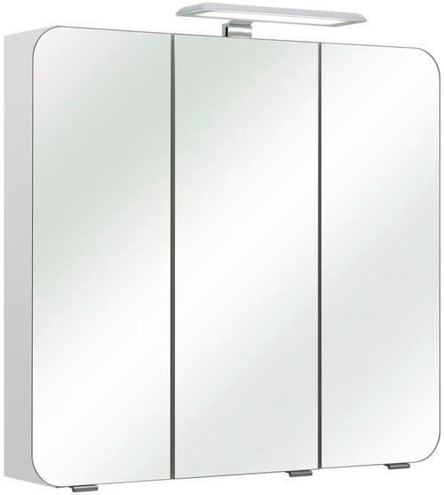 ELEMENT S OGLEDALOM  bijela  - bijela/boje kroma, Konvencionalno, staklo/drvni materijal (75/70/20cm) - Xora