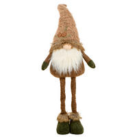 WICHTEL  - Dunkelbraun/Weiß, LIFESTYLE, Textil/Stein (28/84/14cm) - X-Mas