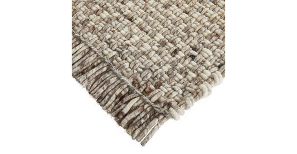 HANDWEBTEPPICH 130/190 cm Braun, Beige  - Beige/Braun, Basics, Textil (130/190cm) - Linea Natura