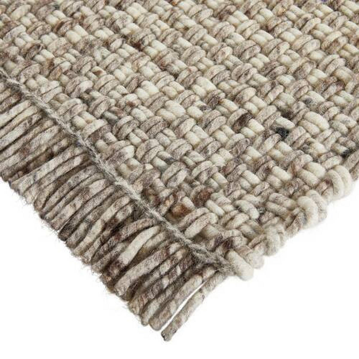 HANDWEBTEPPICH 200/290 cm Braun, Beige  - Beige/Braun, Basics, Textil (200/290cm) - Linea Natura