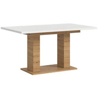 AUSZIEHTISCH Weiß rechteckig  ausziehbar  - Eiche Artisan/Weiß, KONVENTIONELL, Holzwerkstoff (150-190/90/76cm) - MID.YOU