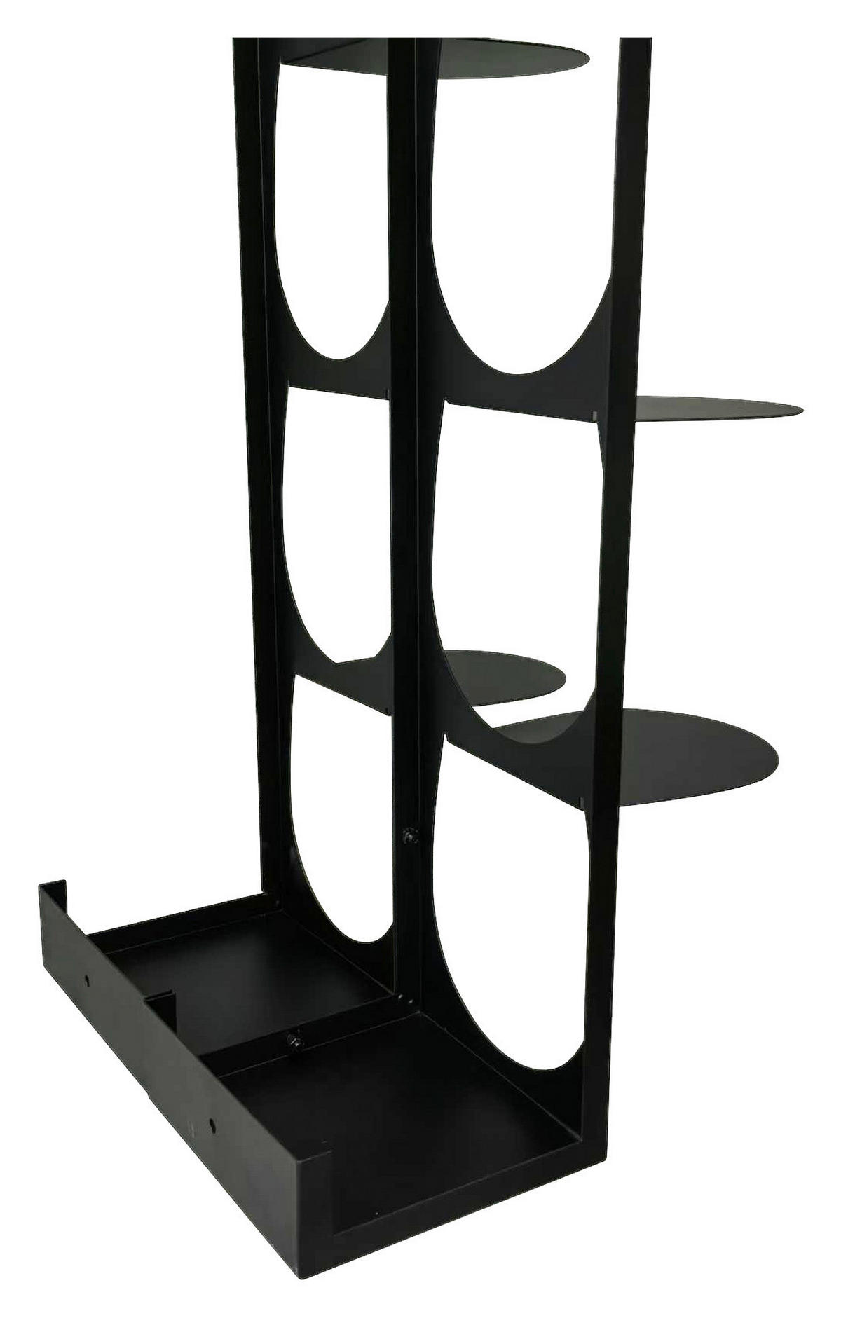 REGÁL NA TOPÁNKY, čierna, 30/100/30 cm - čierna, Basics, kov (30/100/30cm) - Carryhome