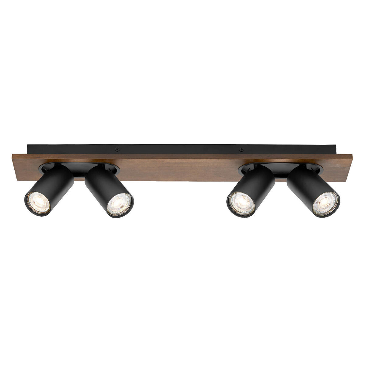 LED-STRAHLER 60/10/14,2 cm   - Schwarz/Naturfarben, Basics, Holz/Metall (60/10/14,2cm) - Osram