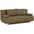 SCHLAFSOFA  in Webstoff Hellgrün  - Chromfarben/Hellgrün, Design, Textil/Metall (197/88/89cm) - Xora
