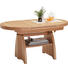 COUCHTISCH Wildeiche furniert Eichefarben - Eichefarben, KONVENTIONELL, Metall (125(165,5)/71/56-75cm) - Venda