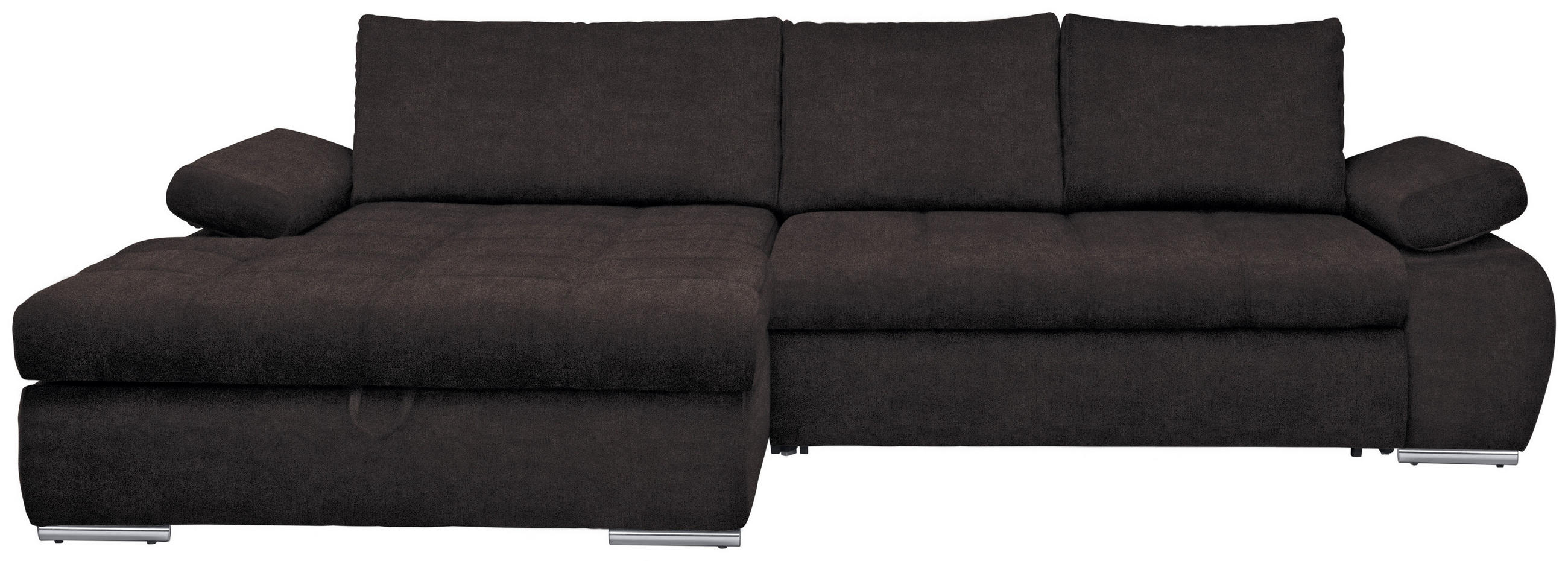 Colțar, textil, antracit - alb/culoare crom, Design, plastic/textil (173/294cm) - Carryhome