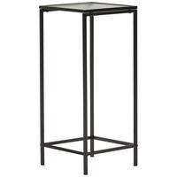 SIDOBORD i metall, glas 30/30/70 cm  - svart, Basics, metall/glas (30/30/70cm) - Xora