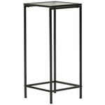 BEISTELLTISCH in Metall, Glas 30/30/70 cm  - Schwarz, Basics, Glas/Metall (30/30/70cm) - Xora