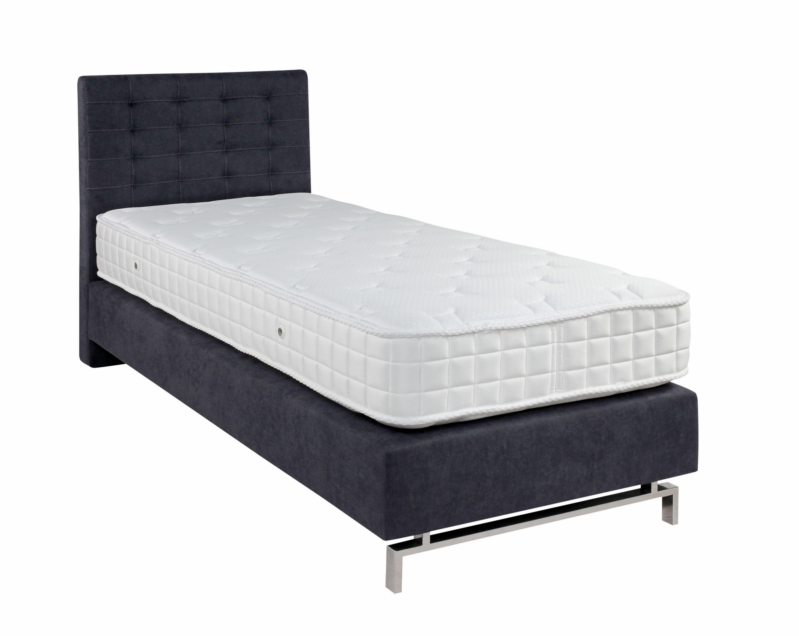 BOXSPRING KREVET 90/200 cm     siva  - siva/crna, Moderno (90/200cm) - Hom`in