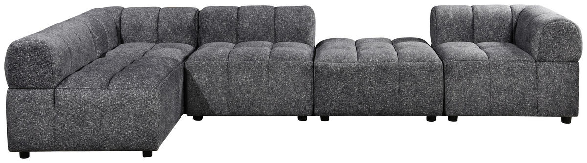 SOFAELEMENT NOVE Struktur Anthrazit  - Anthrazit/Schwarz, Design, Kunststoff/Textil (84/70/84cm) - MID.YOU