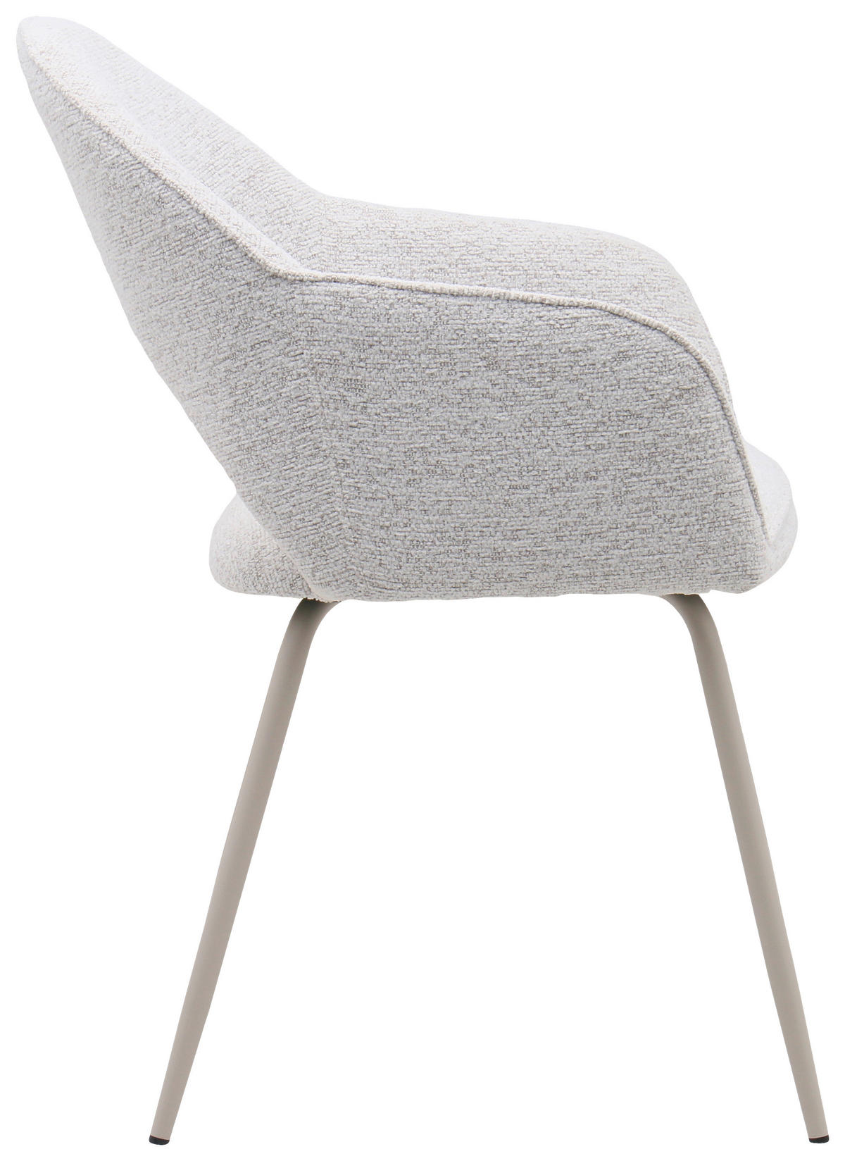 ARMLEHNSTUHL   Webstoff  Hellgrau, Beige  - Beige/Hellgrau, MODERN, Textil/Metall (55/83/63cm) - Livetastic