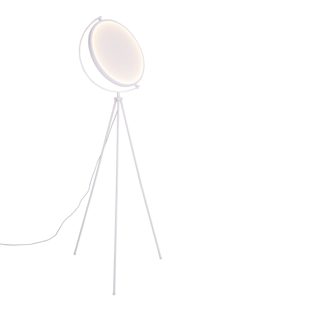 LED-STEHLEUCHTE 41/156 cm    - Weiß, Design, Kunststoff/Textil (41/156cm) - Näve