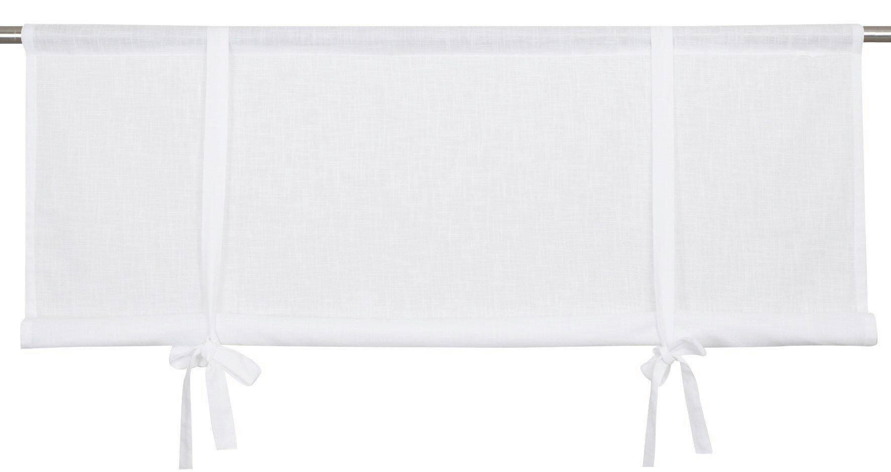 KURZGARDINE    140/90 cm  - Weiß, Basics, Textil (140/90cm) - Svanefors