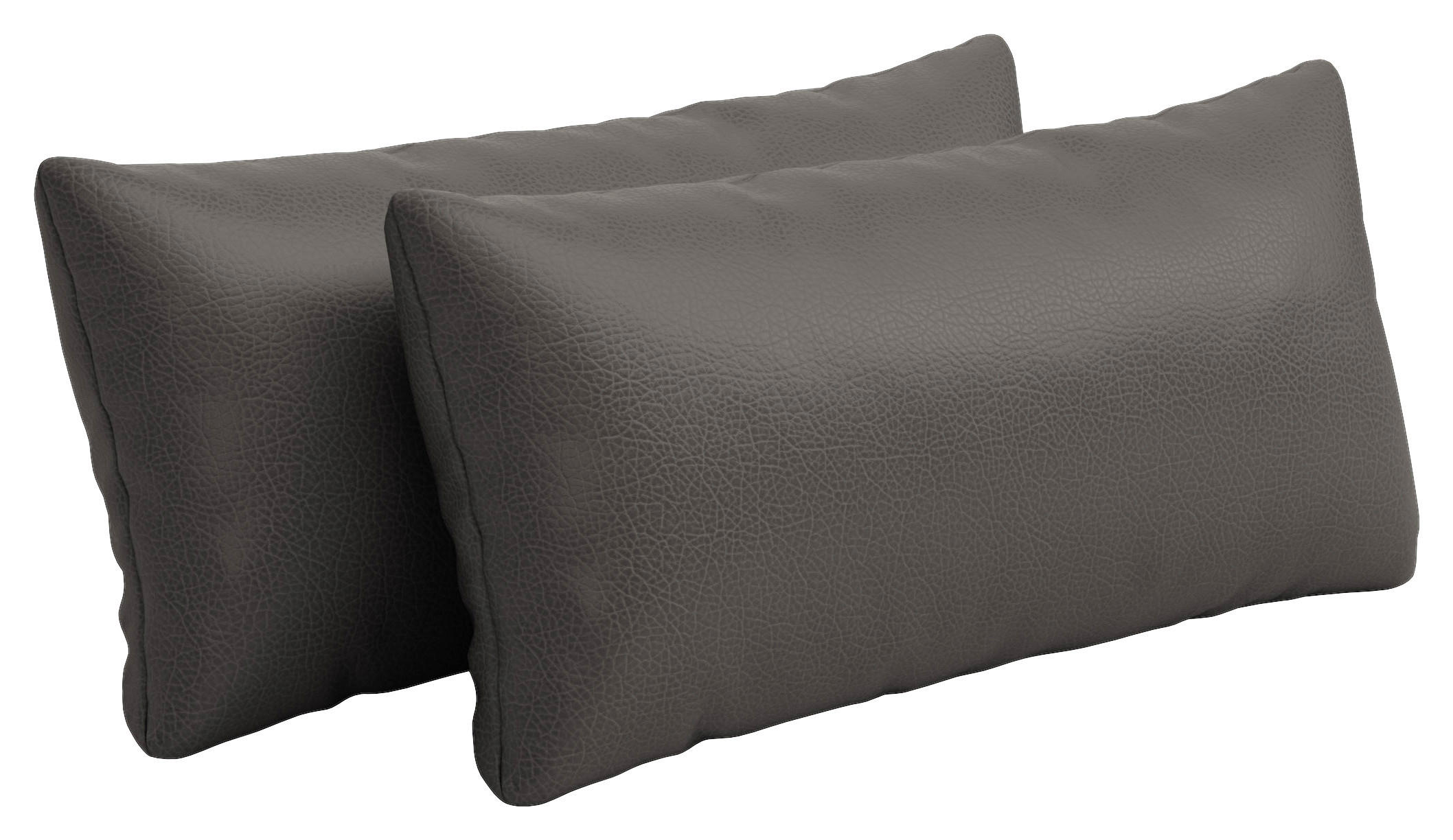 NIERENKISSEN  - Anthrazit, Konventionell, Leder (65/25cm) - Sit & More