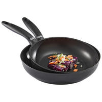 SADA PÁNVÍ, 24+28 cm, 2dílné - černá, Basics, kov (24+28cm) - Fissler