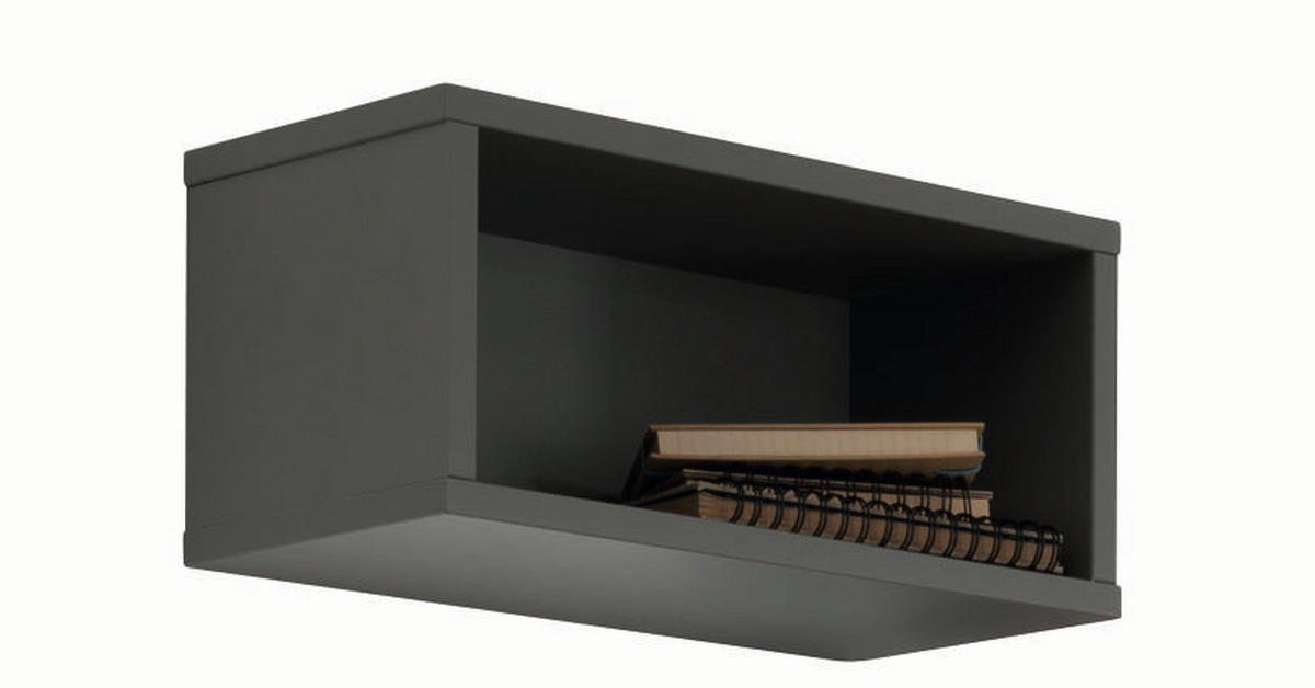 FALIPOLC Sten  - palaszürke/szürke, Design, faalapú anyag (40/18,5/18,7cm) - Paidi