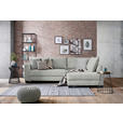 ECKSOFA in Cord Hellgrau  - Hellgrau/Schwarz, KONVENTIONELL, Holz/Textil (267/181cm) - Carryhome