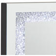 SCHMINKTISCHAUFSATZ Klar, Silberfarben  - Klar/Silberfarben, Trend, Glas/Holzwerkstoff (50/18/65cm) - Xora