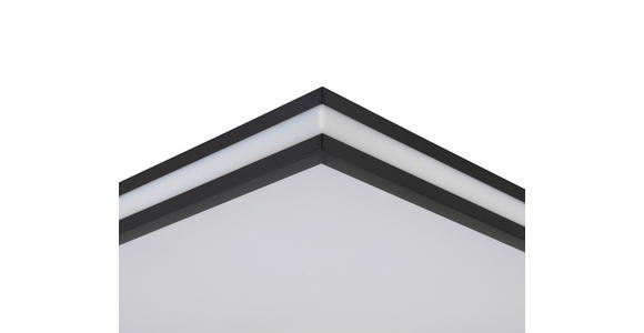 LED-DECKENLEUCHTE Party 45/45/7,5 cm  - Schwarz/Weiß, LIFESTYLE, Kunststoff/Metall (45/45/7,5cm) - Novel