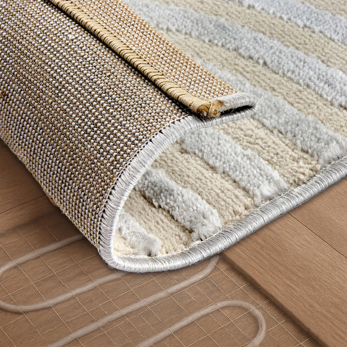 WEBTEPPICH 160/230 cm Jules Silberfarben rechteckig  - Silberfarben, Basics, Kunststoff/Textil (160/230cm) - Astra