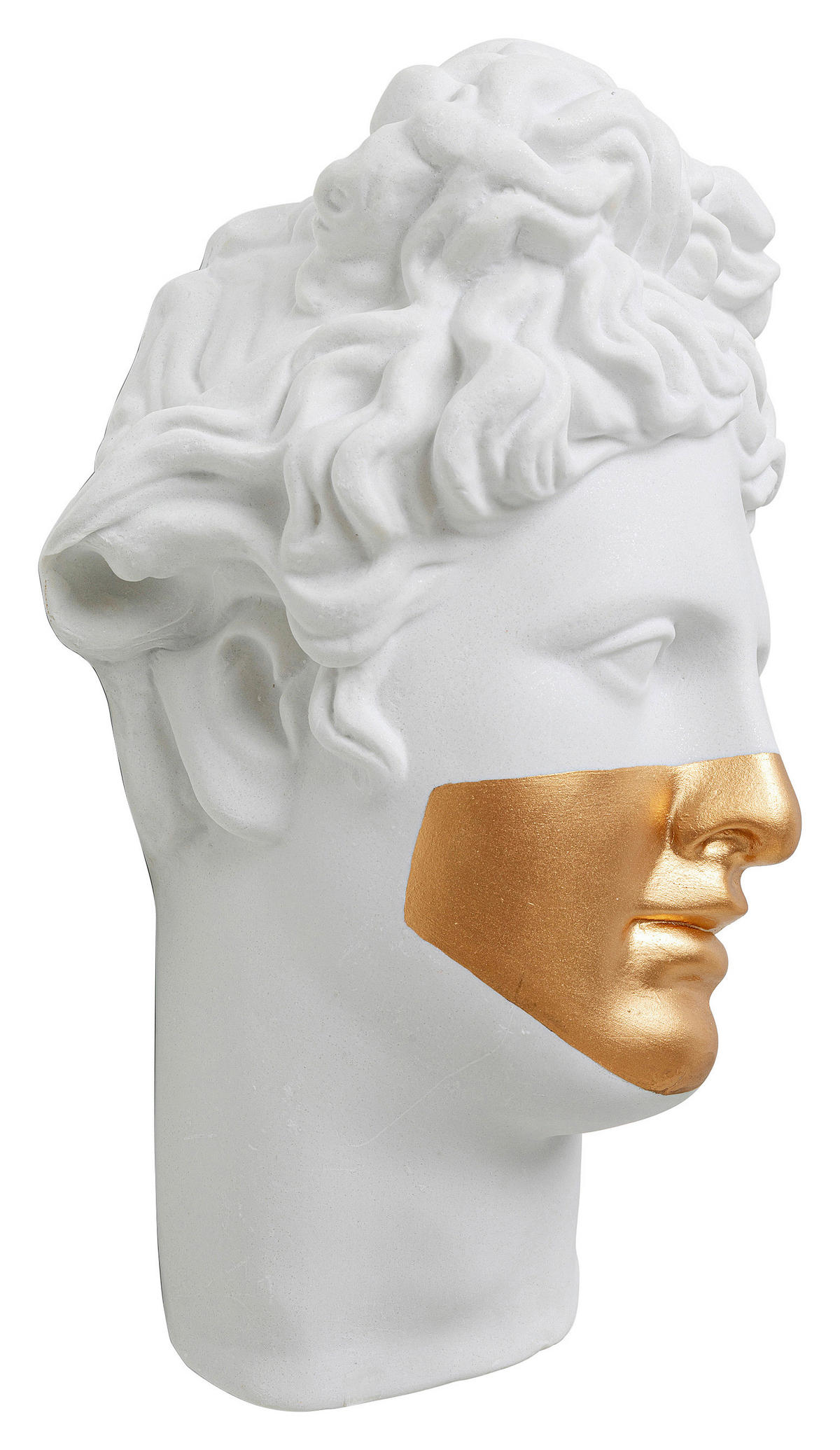 WANDDEKO Kunststoff  - Goldfarben/Weiß, Design, Kunststoff (26/41,5/19cm) - Kare-Design