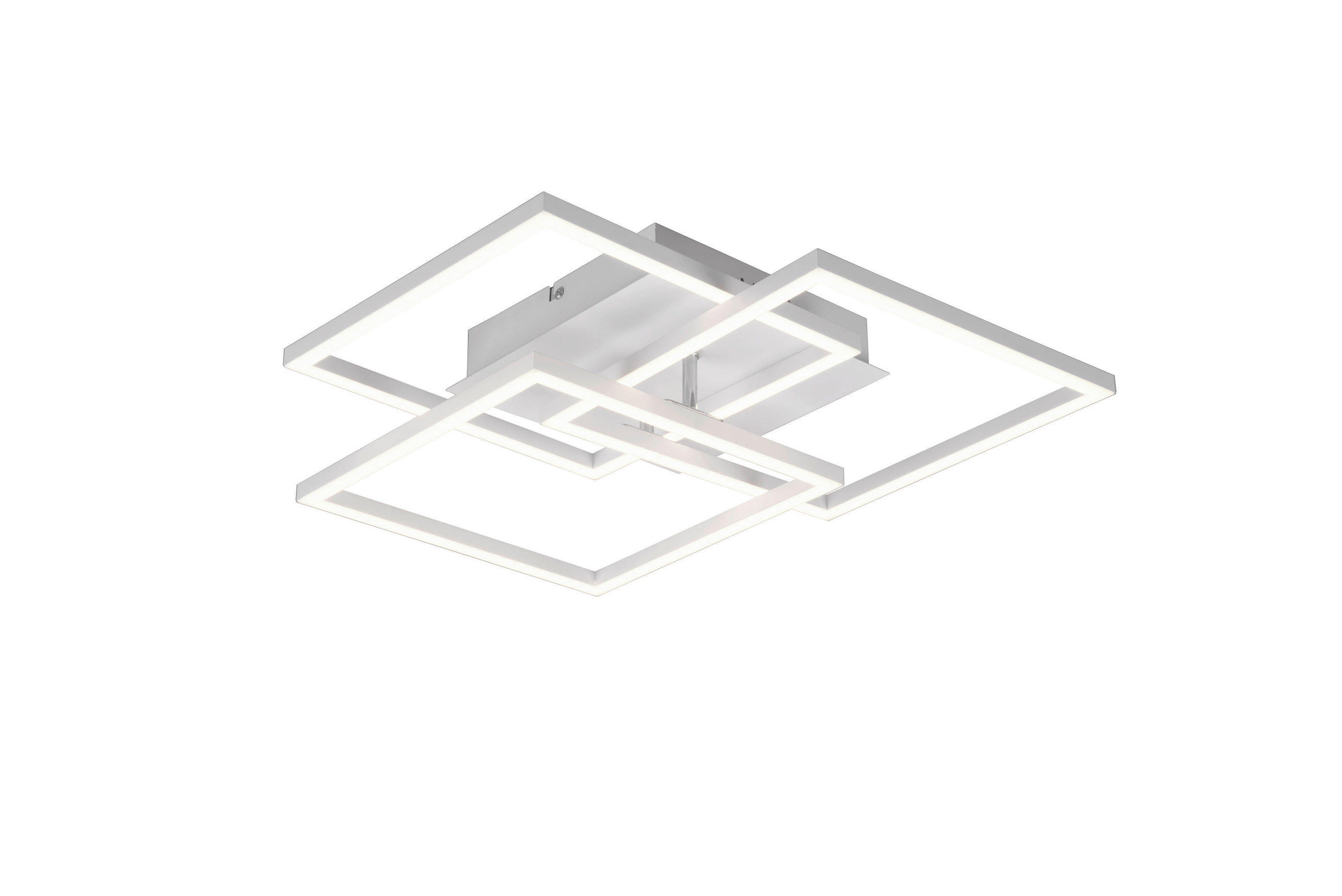 LED-DECKENLEUCHTE Mobile 39/42/10 cm   - Weiß, Design, Metall (39/42/10cm)
