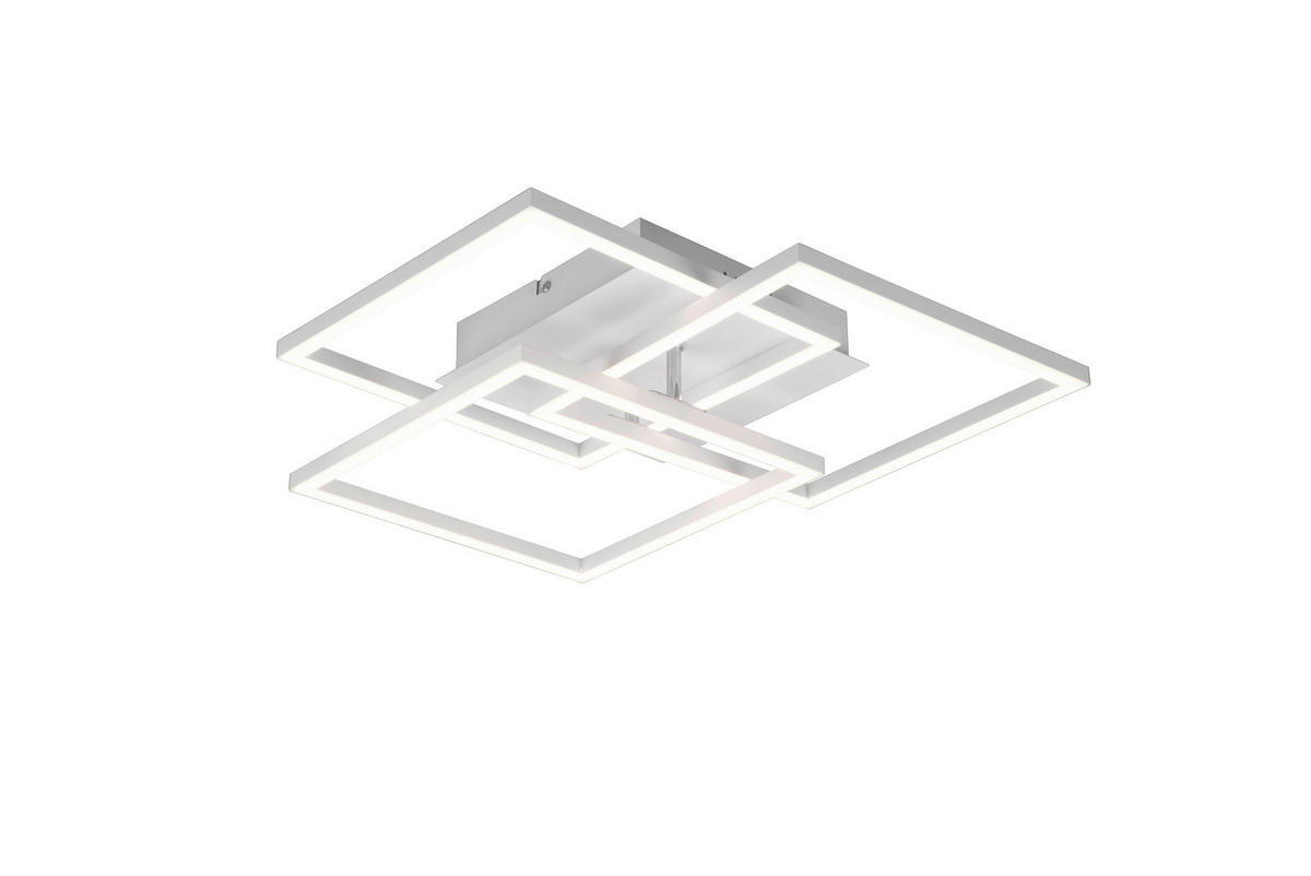 LED-DECKENLEUCHTE    39/42/10 cm  - Weiss, Design, Metall (39/42/10cm)
