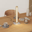 LED-TISCHLEUCHTE 15/40/15 cm   - Eichefarben/Nickelfarben, LIFESTYLE, Holz/Kunststoff (15/40/15cm) - Novel