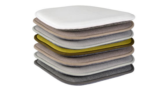 SITZKISSEN  40/40 cm   - Taupe, Textil (40/40cm) - Novel