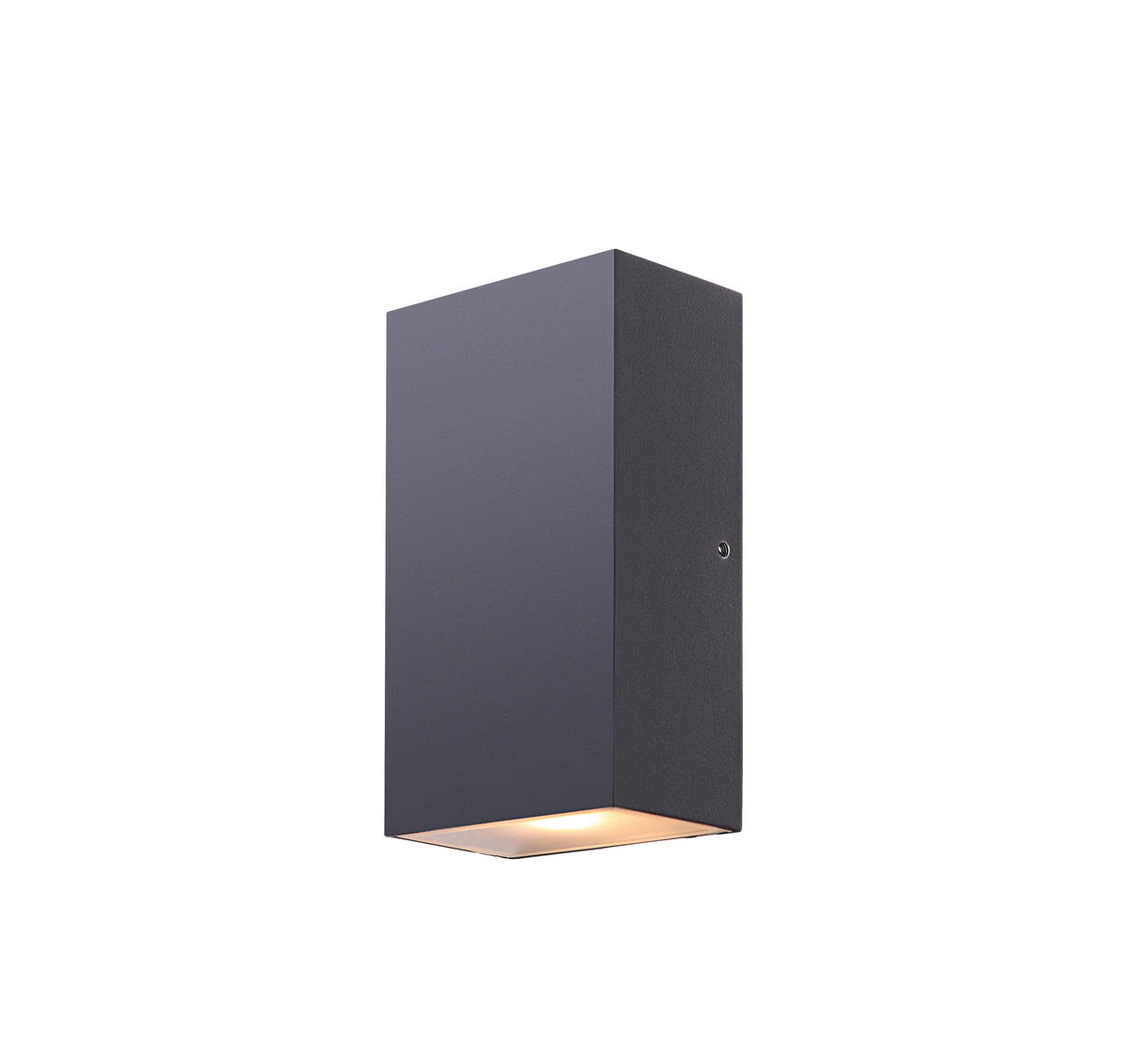 ZUNANJA STENSKA SVETILKA     9/5,5/16 cm          - siva/prozorno, Design, kovina/steklo (9/5,5/16cm) - Globo
