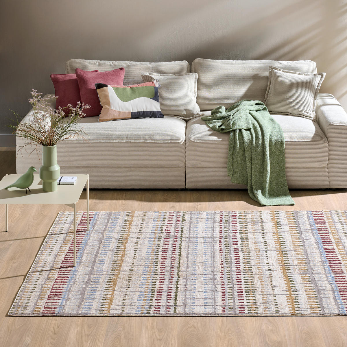 WEBTEPPICH 68/230 cm Anthrazit, Creme  - Anthrazit/Creme, LIFESTYLE, Textil (68/230cm) - Novel