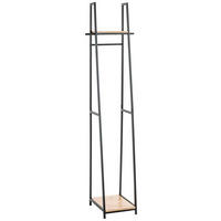 KLEIDERSTÄNDER in Schwarz, Eichefarben 38/166/40 cm   - Eichefarben/Schwarz, Design, Holzwerkstoff/Metall (38/166/40cm)
