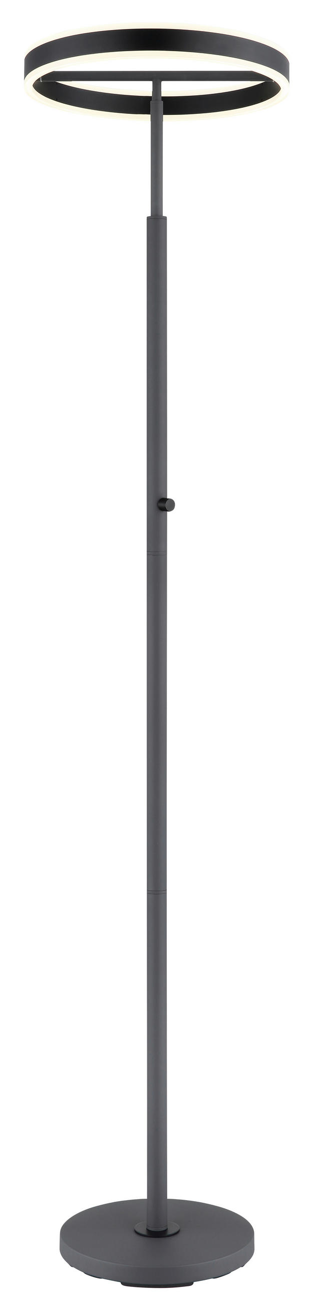 STOJACÍ LED LAMPA, 40/181 cm  - bílá/černá, Design, kov/plast (40/181cm) - Globo