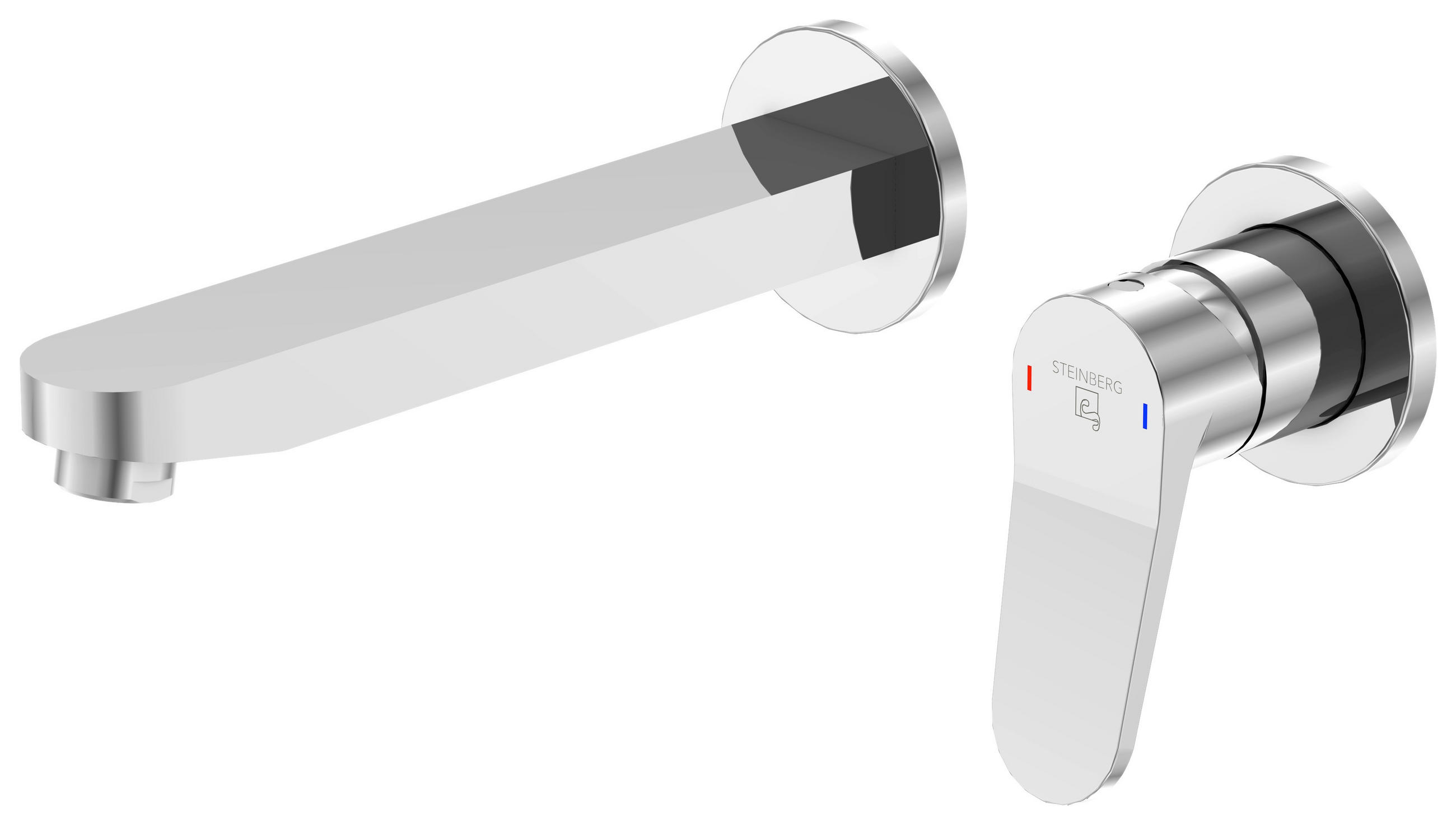 WASCHTISCHARMATUR 340 1814 3  - Chromfarben, MODERN, Metall (22,9/10/22cm)