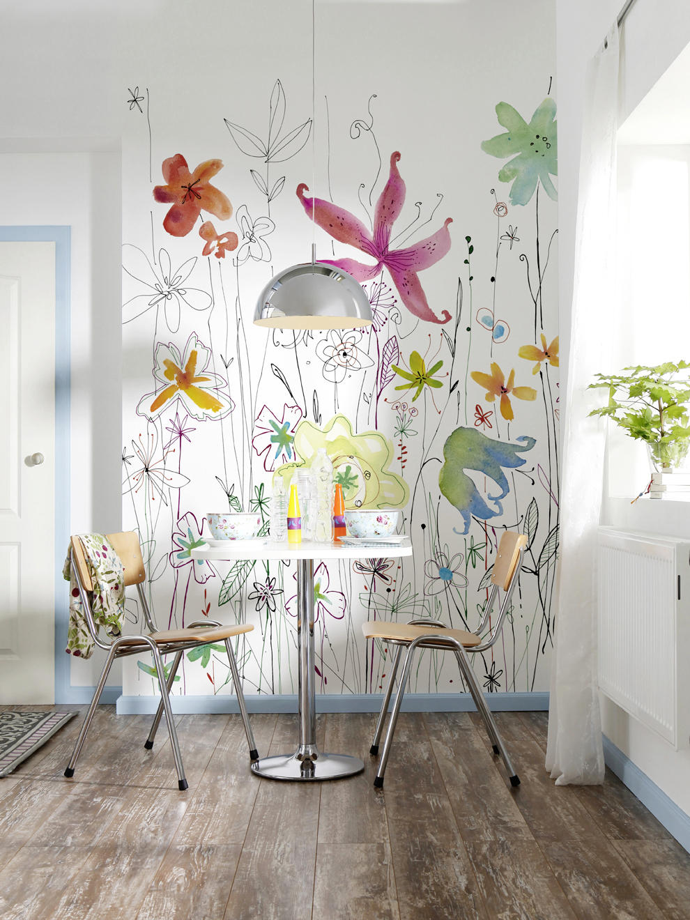 VLIESTAPETE Joli  - Multicolor, Design, Papier (184/248cm) - Komar