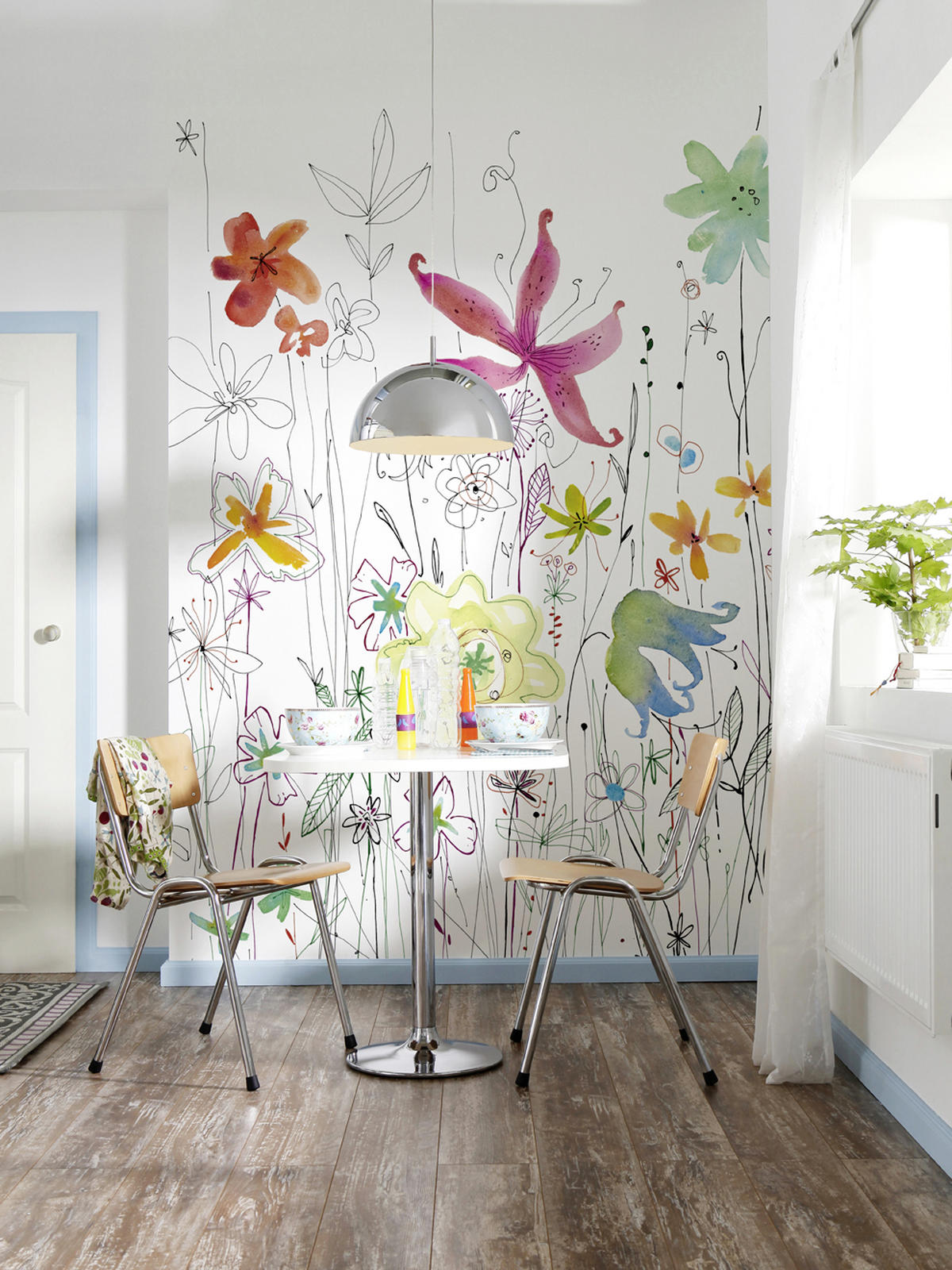 VLIESTAPETE Joli  - Multicolor, Design, Papier (184/248cm) - Komar