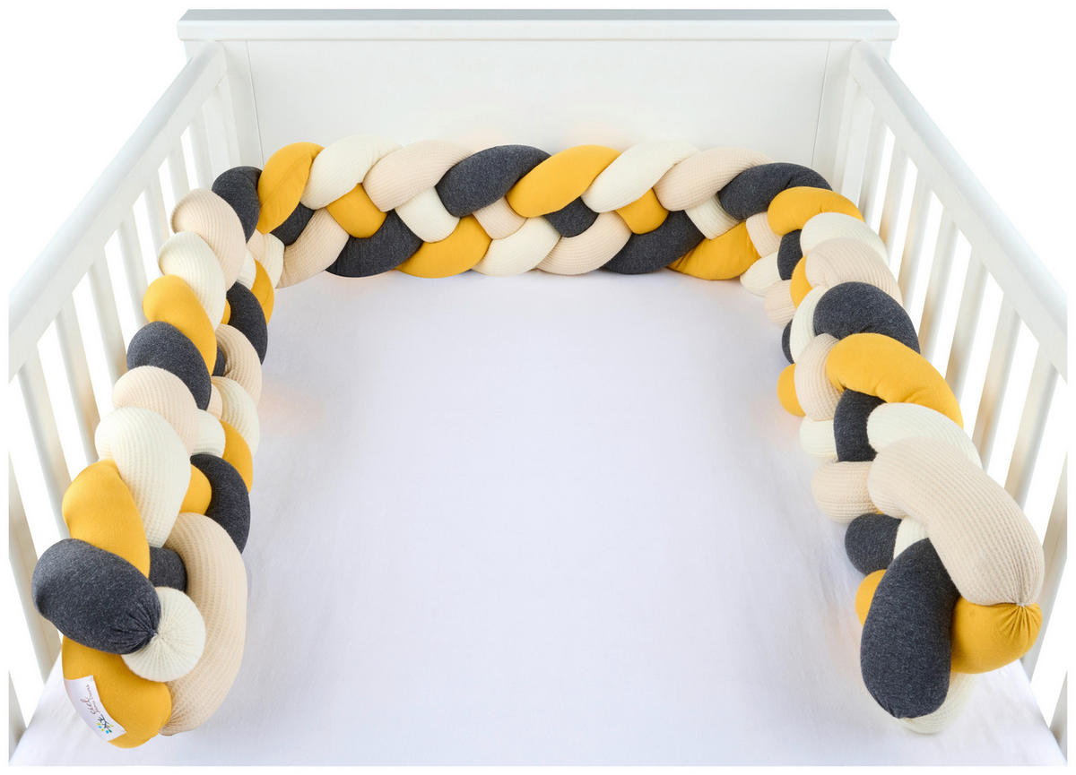 HADOVÝ MANTINEL DO POSTÝLKY - krémová/tmavě šedá, Basics, textil (16/200cm) - Patinio