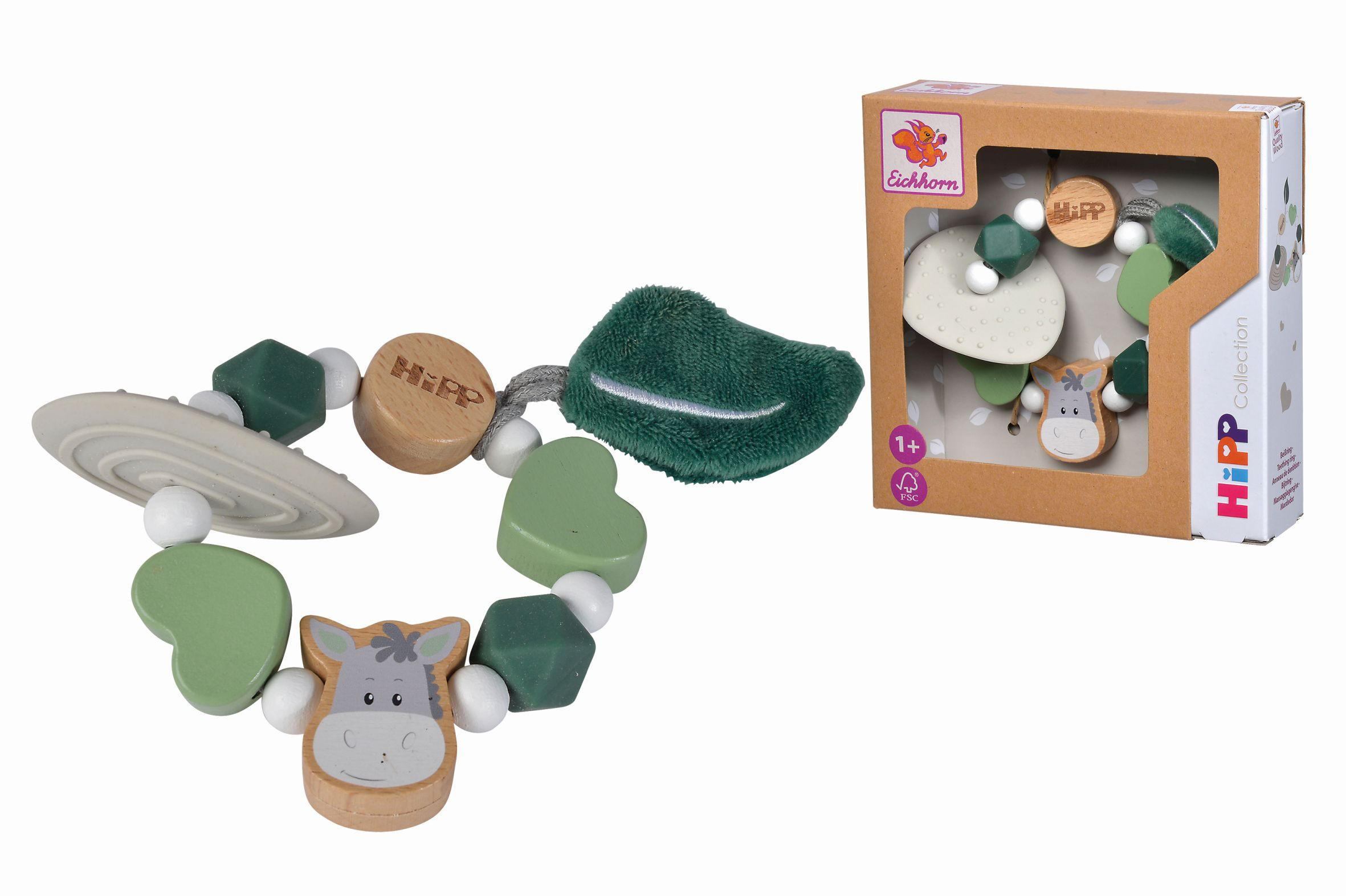 GREIFLING EH HIPP BABY  - Multicolor, Basics, Holz (4/14,50/14,50cm) - Simba