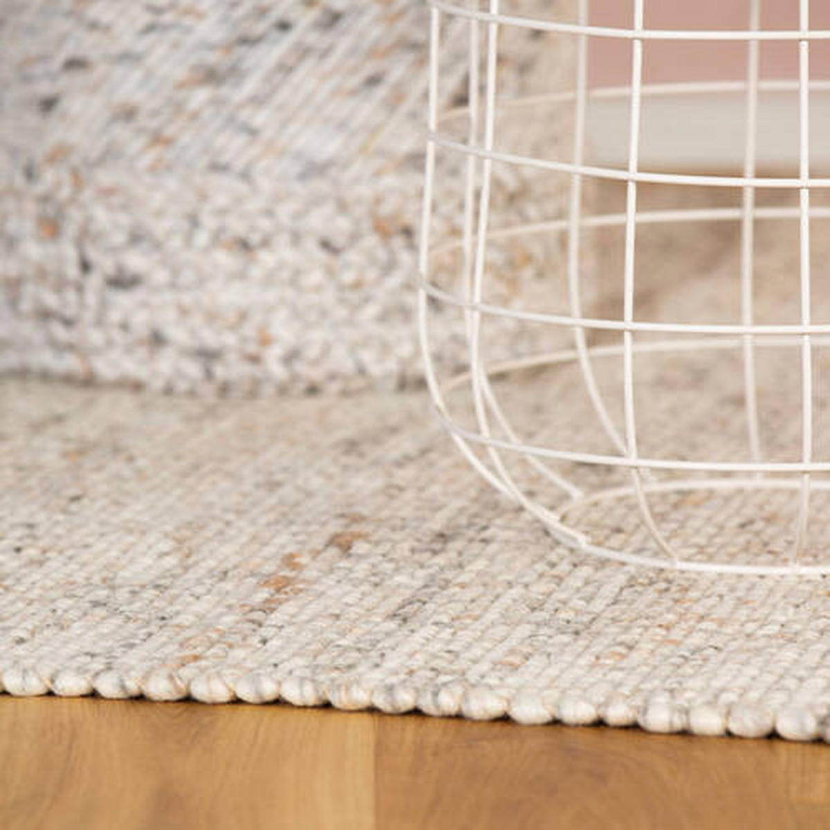COVOR CU ȚESĂTURĂ PLATĂ My Kjell  - crem, Basics, textil (140/200cm)