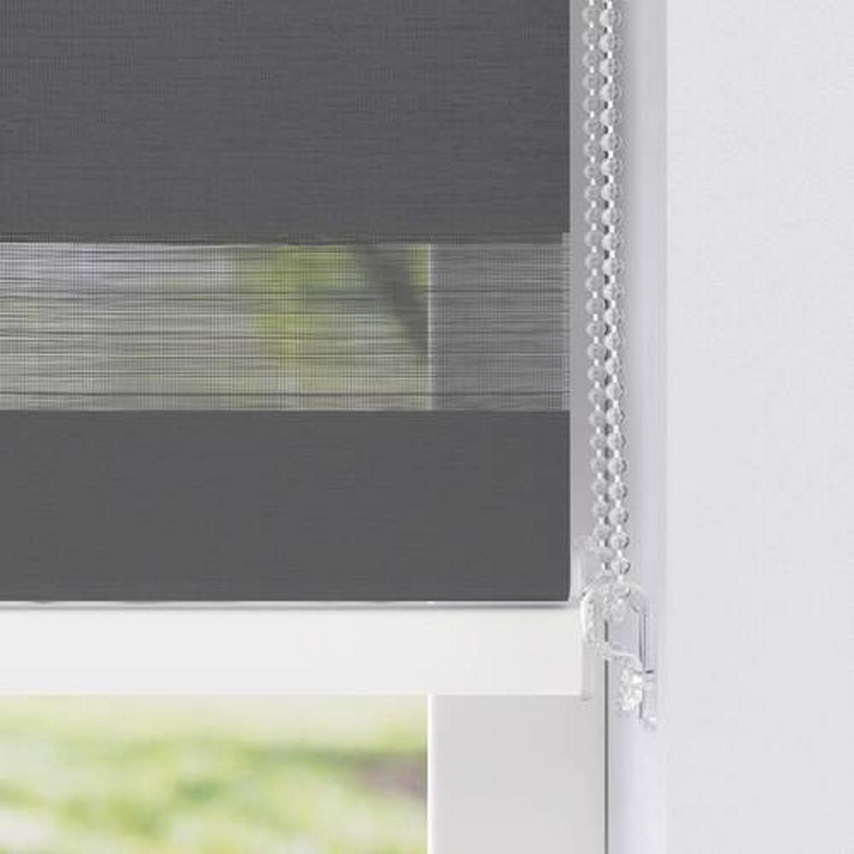 DUOROLLO SCHWARZ 85/175 cm  - Schwarz, KONVENTIONELL, Textil (85/175cm)