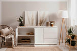 SIDEBOARD Weiß  - Schwarz/Weiß, Design, Holzwerkstoff/Kunststoff (178/80/40cm) - Carryhome