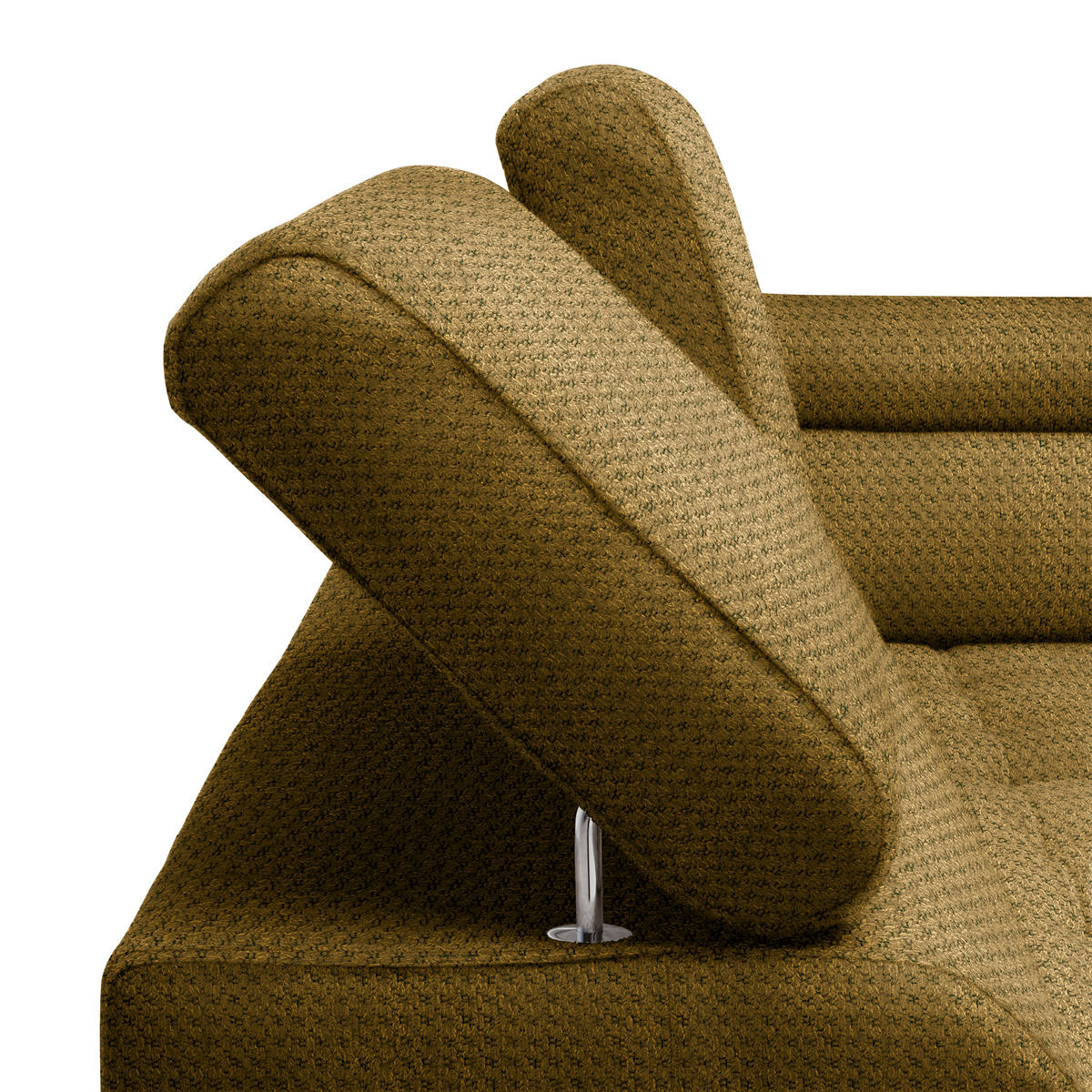 HÖRNSOFFA i chenille, vävt tyg senapsgul  - svart/senapsgul, Modern, textil/plast (283/106cm) - MID.YOU