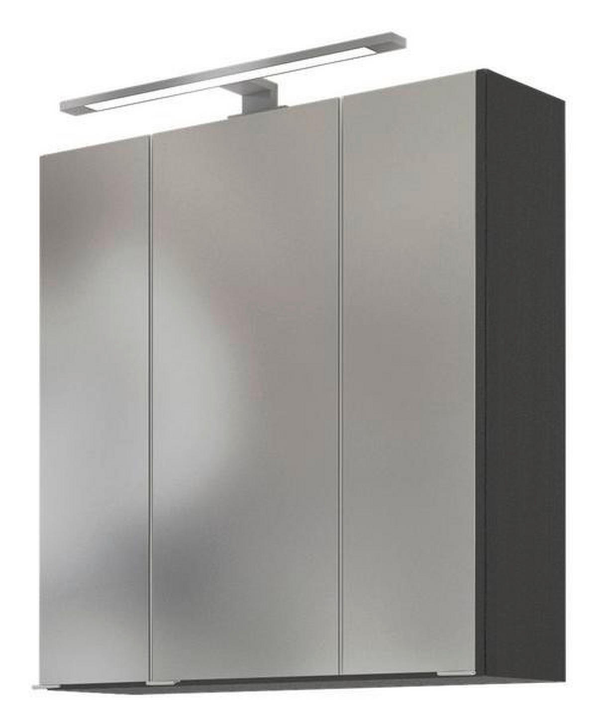 BADEZIMMER  in 60 cm  - Eichefarben/Silberfarben, Basics, Holzwerkstoff/Stein (60cm) - Held