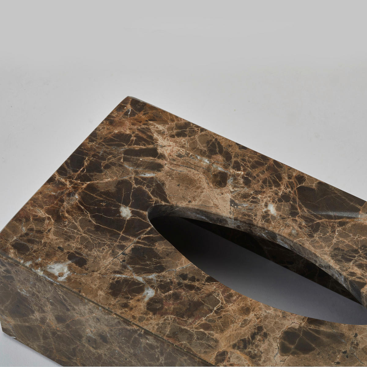 TASCHENTUCHBOX - Braun, Basics, Stein (25.5/13/7.5cm) - Aquanova