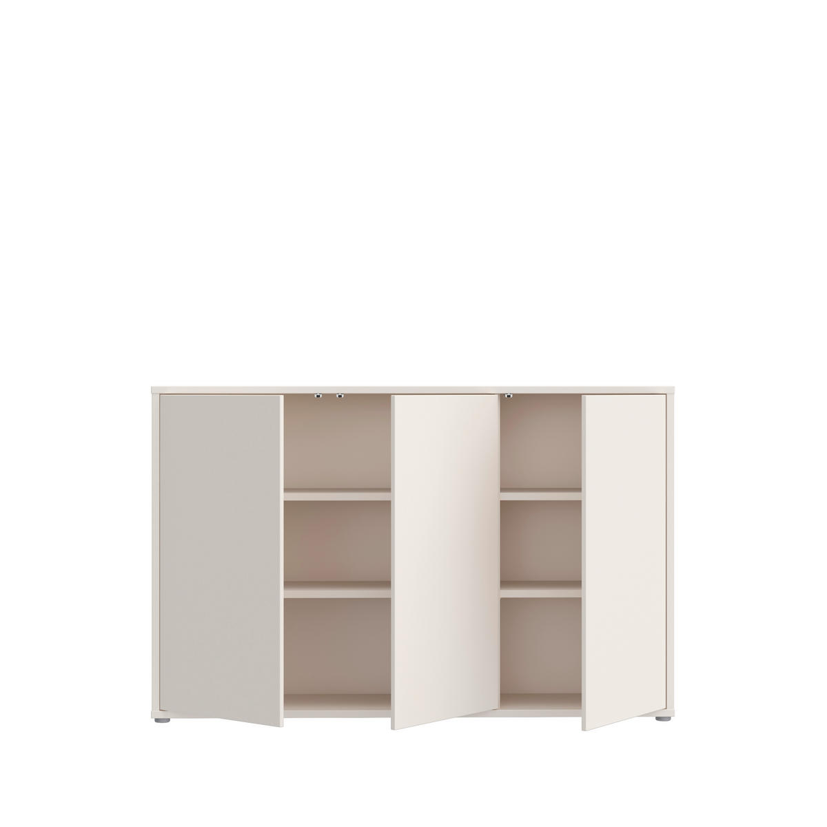 SIDEBOARD  154,2/99,1/34,9 cm  - Sandfarben/Grau, MODERN, Holzwerkstoff/Kunststoff (154,2/99,1/34,9cm) - Carryhome