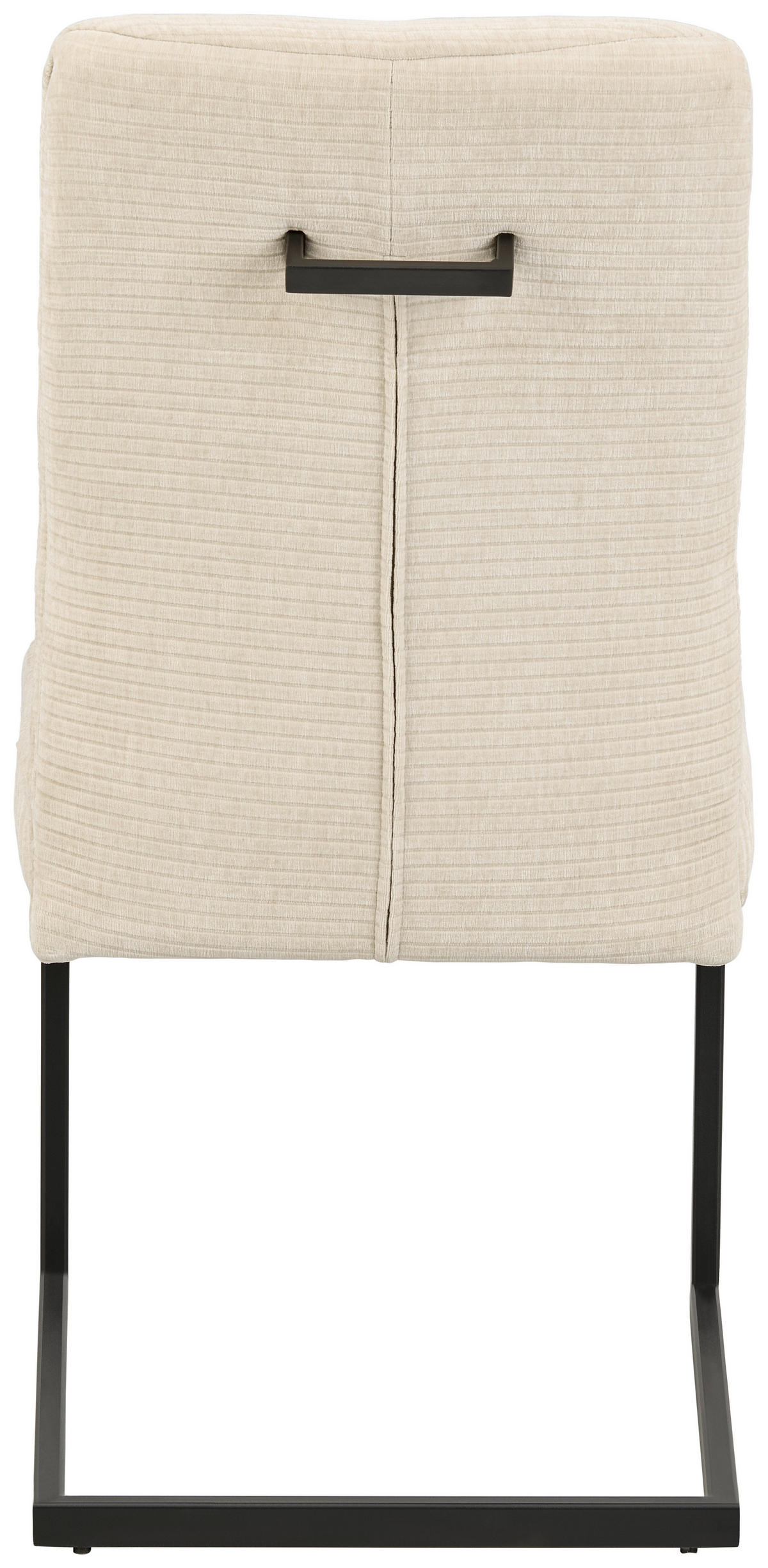 SCHWINGSTUHL  in Eisen Cord  - Beige/Schwarz, KONVENTIONELL, Textil/Metall (50/99/67cm) - MID.YOU